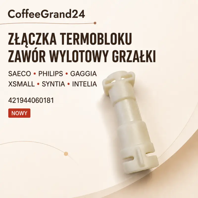 ZĆÄ
czka termobloku zawĂłr wylotowy grzaĆki Saeco Philips 421944060181