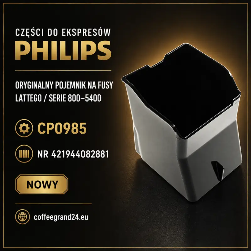 Oryginalny pojemnik na fusy Philips LatteGo CP0985 – 421944082881