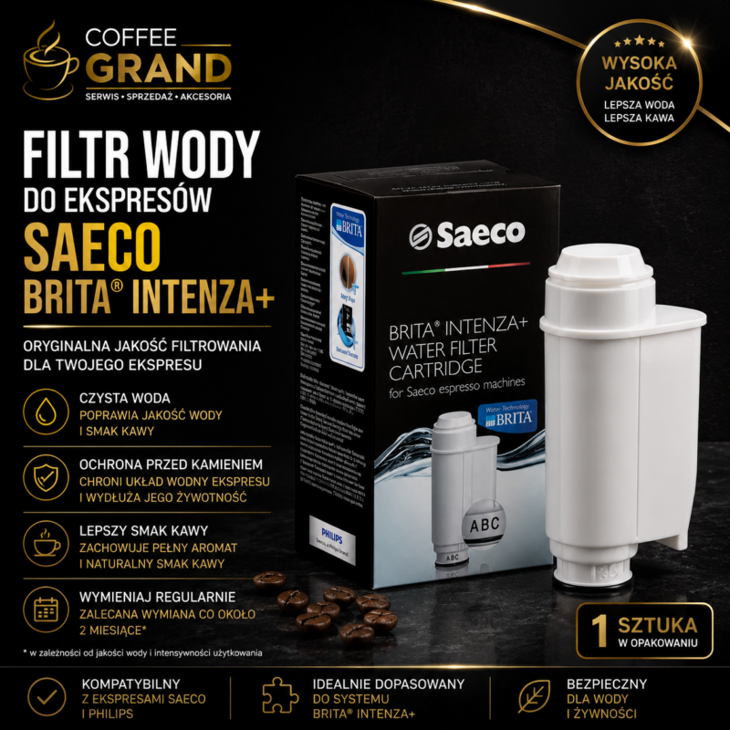 Filtr wody Saeco BRITA INTENZA+ do ekspresów – 1 szt.