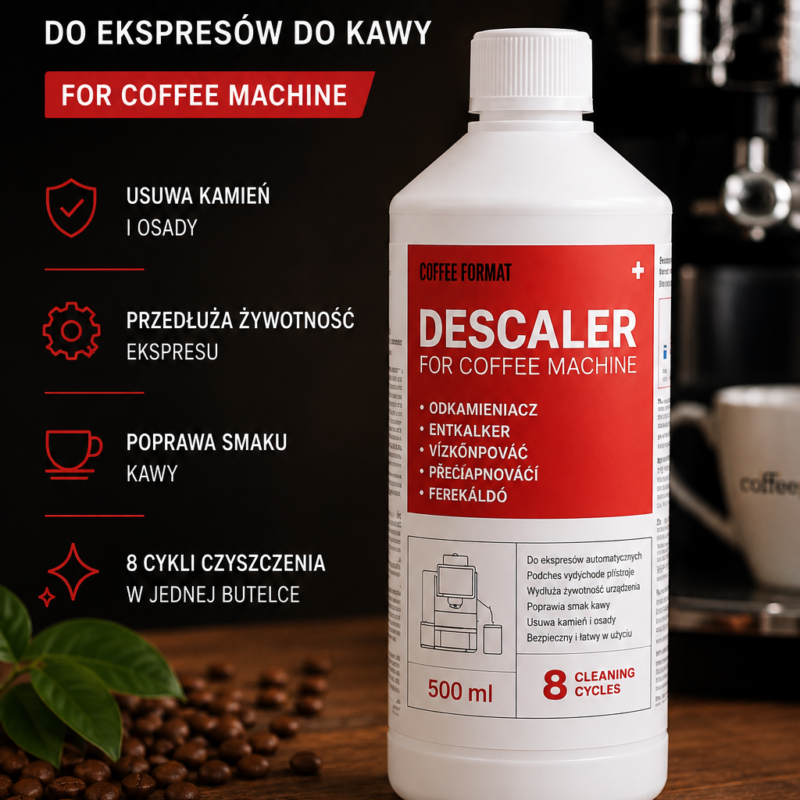 Odkamieniacz do ekspresów do kawy – profesjonalny preparat do usuwania kamienia