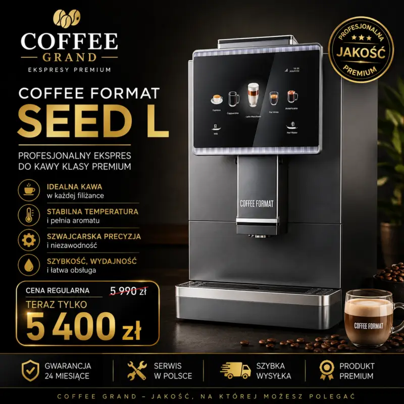 Coffee Format SEED L – automatyczny ekspres do kawy z ekranem dotykowym
