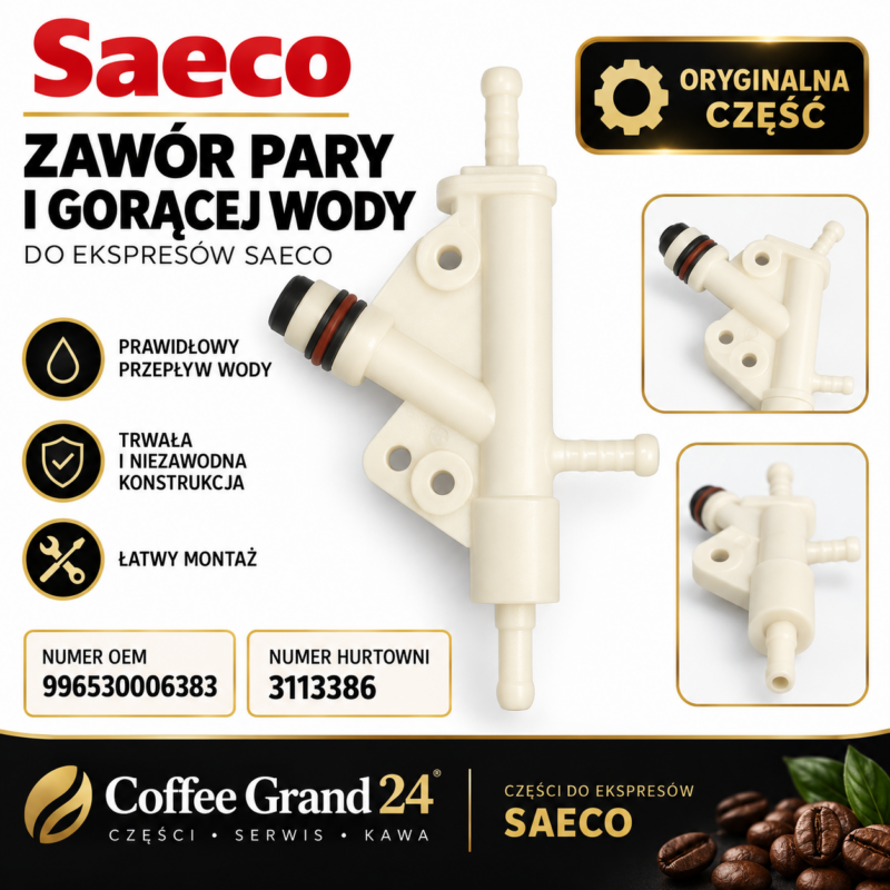 ZawĂłr pary i gorÄ
cej wody Saeco 996530006383 â oryginalna czÄĆÄ