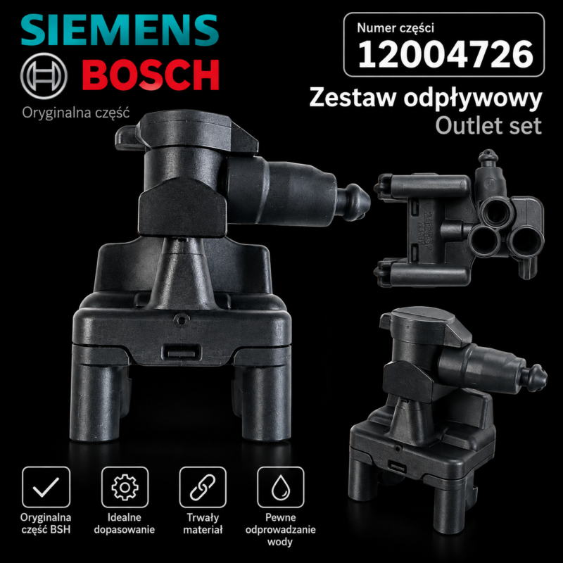 Zestaw odpĆywowy / wylot Siemens Bosch 12004726 do ekspresu